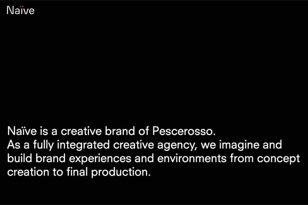 Naïve è il nuovo marchio creativo di Pescerosso