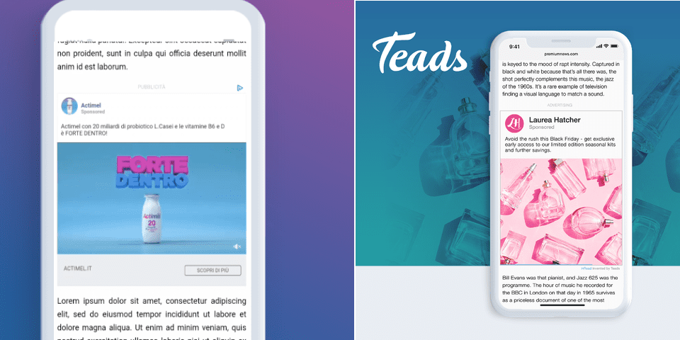  Su Teads arriva inRead Social, il prodotto che rende scalabile l’adv social