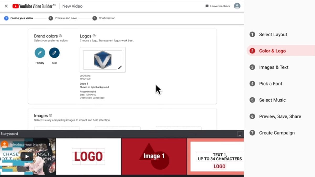  Video Builder, nuovo strumento di YouTube per la creazione di video