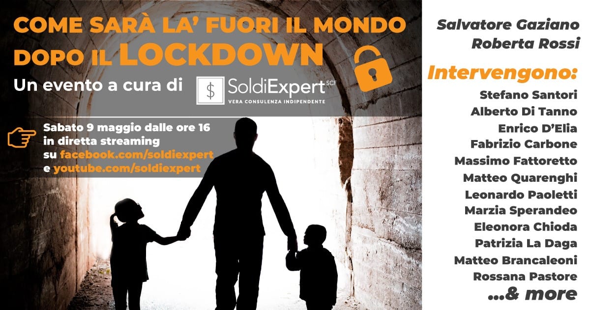  Come sarà là fuori il mondo dopo il Lockdown? Live su YT e Facebook sabato 9 Maggio