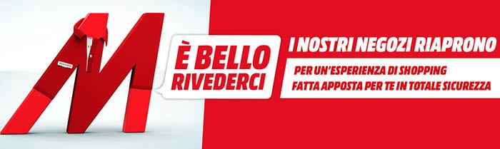 Riapertura punti vendita MediaWorld, va in onda lo spot