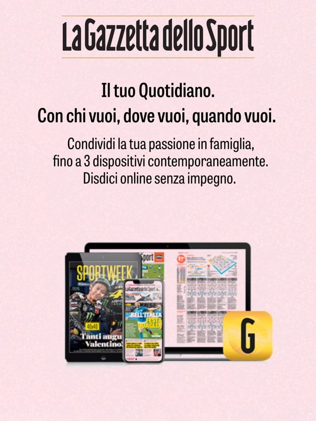  Arriva l’app mobile della Gazzetta dello Sport