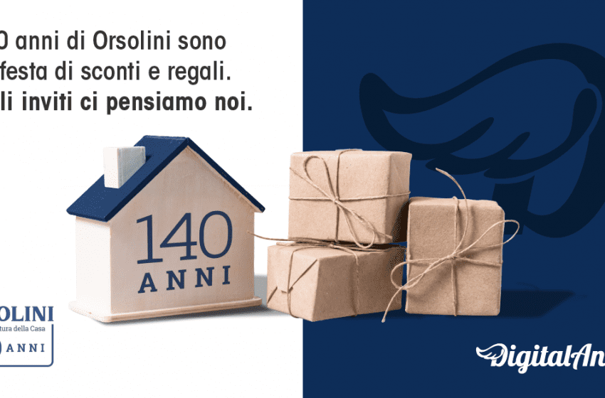 Orsolini si affida a Digital Angels per festeggiare 140 anni insieme ai propri clienti