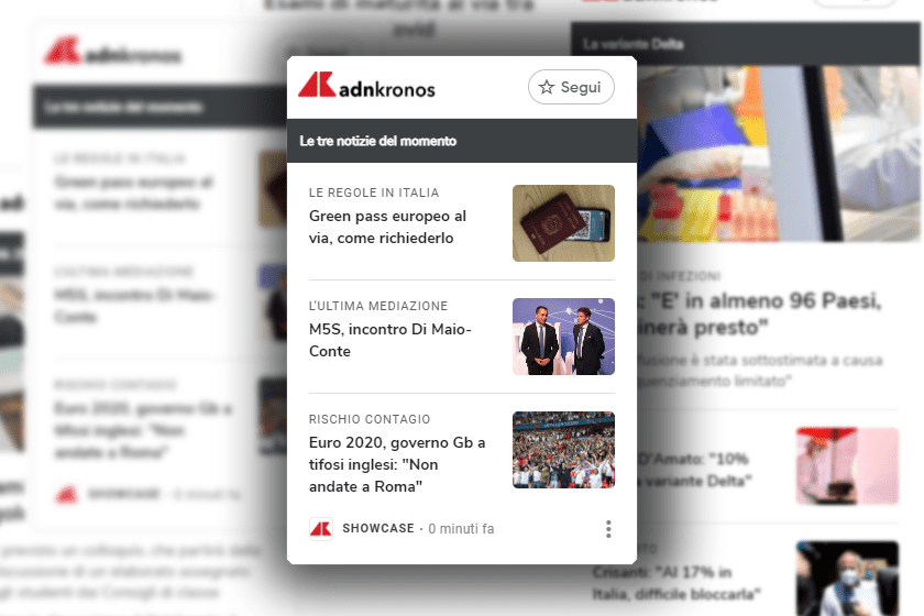 Adnkronos prima agenzia di stampa in Italia a entrare in Google News Showcase