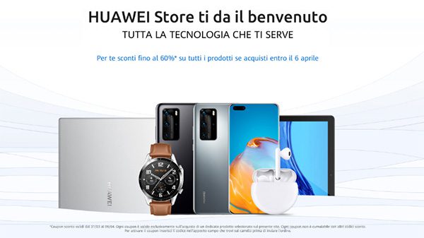 Huawei lancia il suo e-commerce con tantissimi sconti sugli smartphone