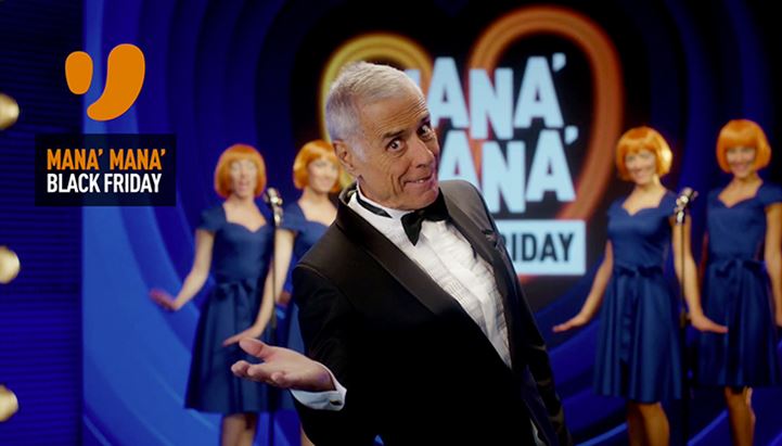 Teo Teocoli è il testimonial del nuovo spot di Unieuro Manà Manà per il Black Friday