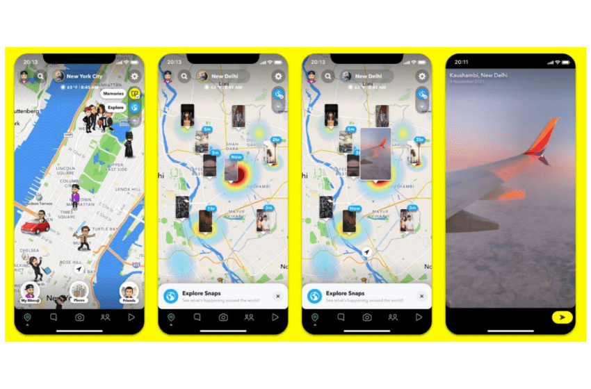  Snapchat lancia i Layer, memories ed explore arrivano sulla map