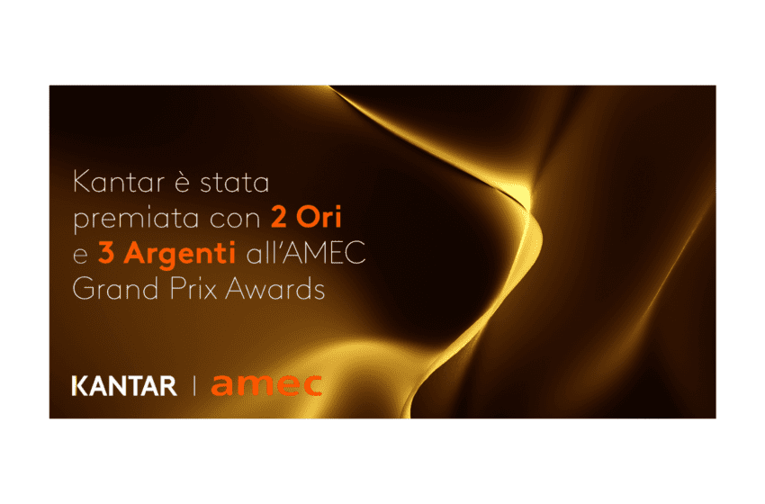  Kantar riceve 2 Ori e 3 Argenti agli AMEC Awards 2021