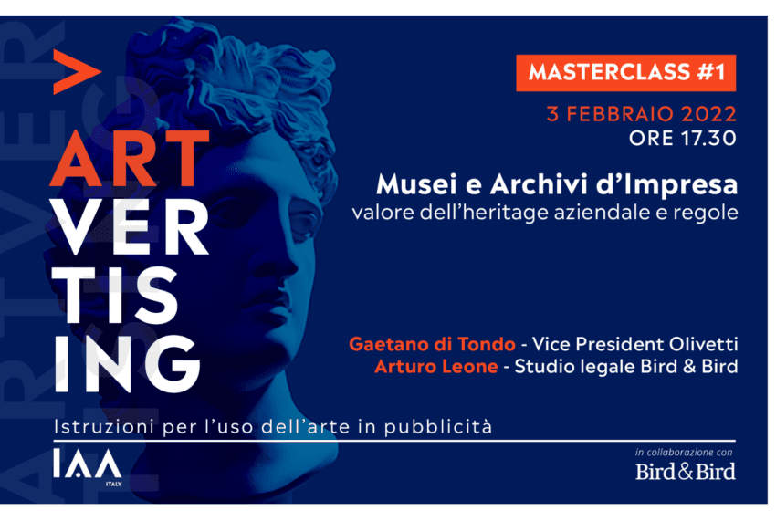 IAA Italy presenta la prima masterclass di ARTvertising
