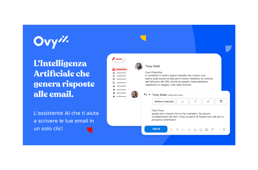 Userbot presenta Ovy, il primo assistente virtuale in grado di rispondere alle e-mail in un solo click