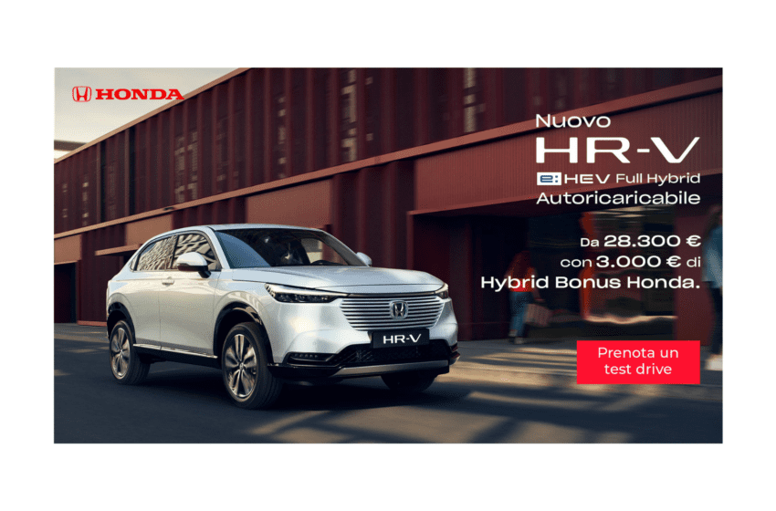Honda Motor Europe Italia lancia sul mercato il nuovo SUV compatto HR-V con una campagna di comunicazione