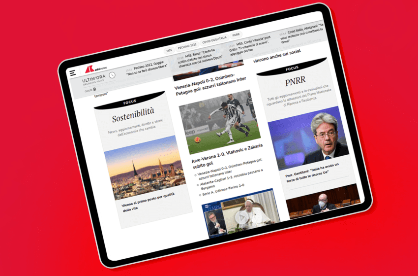 Adnkronos dedica un canale di informazione e approfondimento sul PNRR