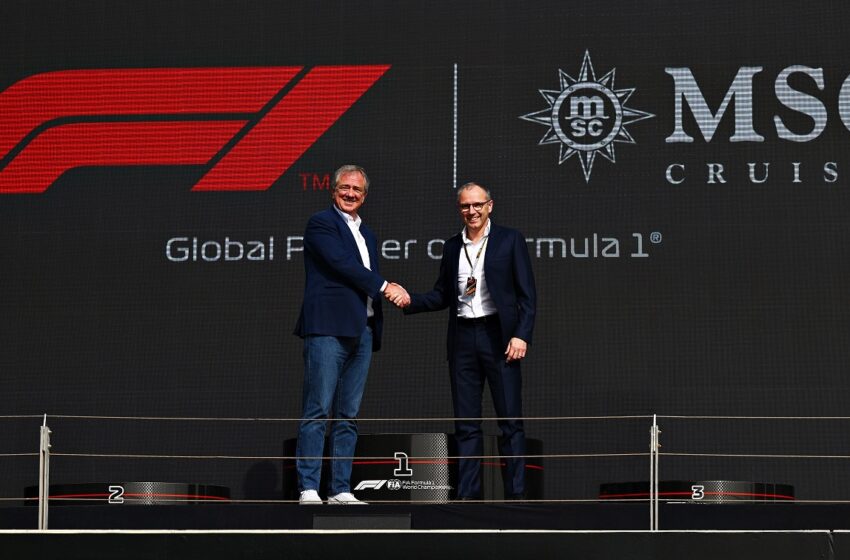 Formula 1 annuncia che MSC Crociere sarà Global Partner per la stagione 2022