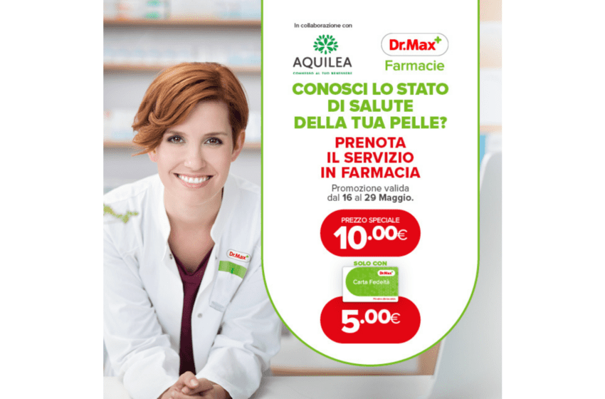 Le farmacie Dr.Max promuovono una nuova campagna di prevenzione con un test per la pelle adatto a tutti