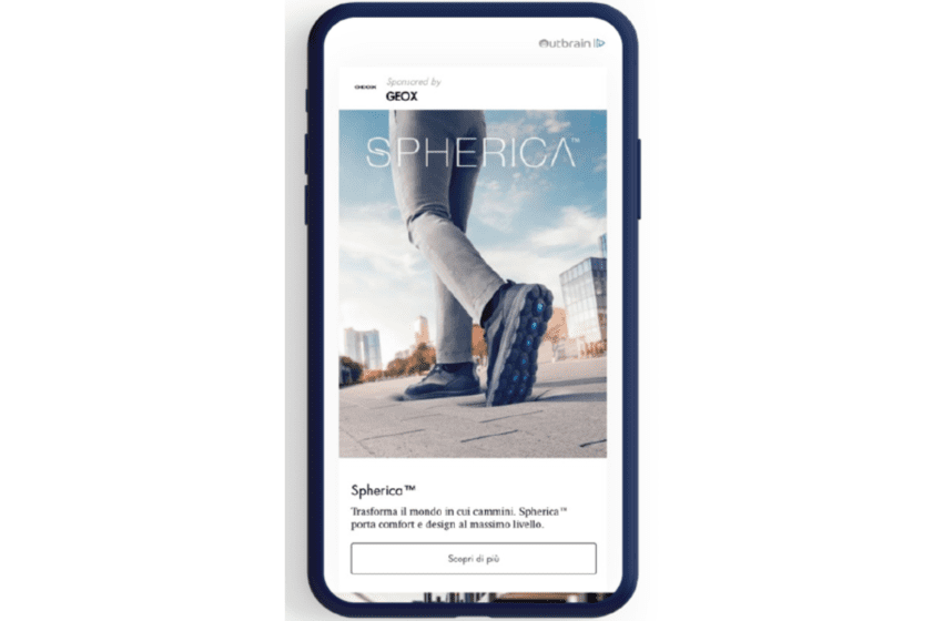  Geox incrementa l’awareness di due delle sue nuove  collezioni di calzature con Native Display di Outbrain