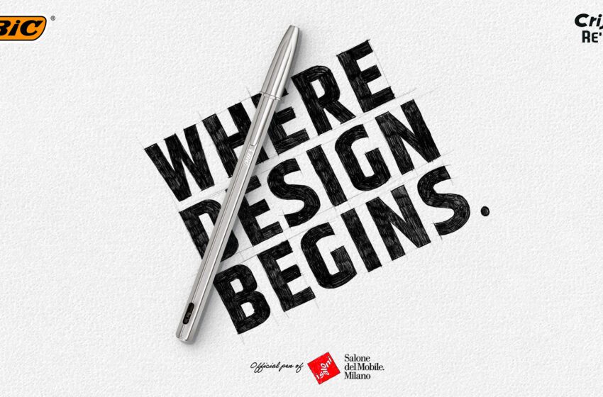 WHERE DESIGN BEGINS: BIC® sceglie Independent Ideas per celebrare la nuova Cristal® Re’NewTM, penna ufficiale del Salone del Mobile