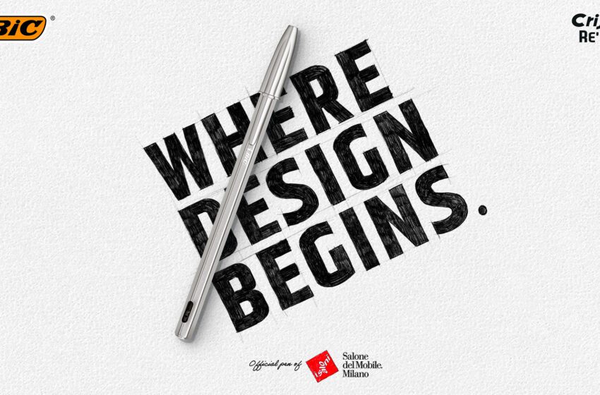  WHERE DESIGN BEGINS: BIC® sceglie Independent Ideas per celebrare la nuova Cristal® Re’NewTM, penna ufficiale del Salone del Mobile