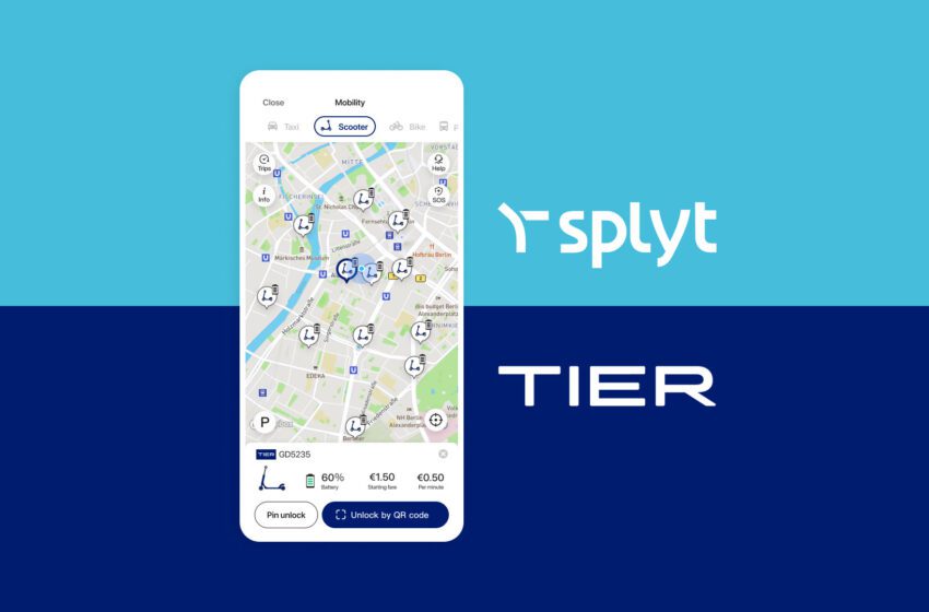  Splyt e TIER Mobility collaborano per integrare la mobilità sostenibile nelle super-app globali