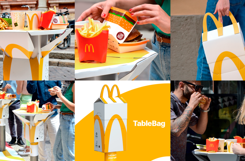  McDonald’s con Leo Burnett presenta Tablebag, il packaging che trasforma la città in un ristorante a cielo aperto