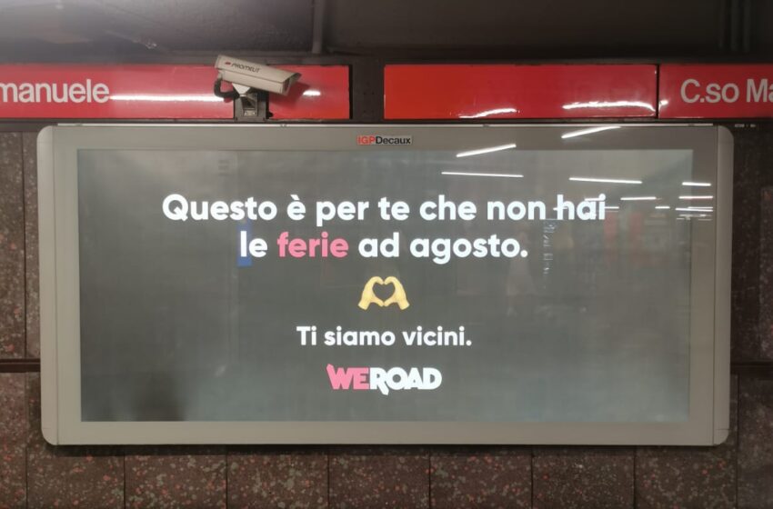  Vicini ai milanesi che ad agosto rimangono in città: la nuova campagna OOH di WeRoad è on air