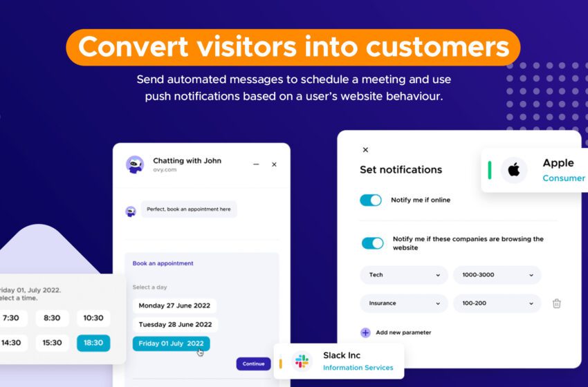 Userbot lancia Ovy for Sales, la piattaforma italiana B2B che aiuta le aziende a convertire gli utenti del sito in opportunità di business