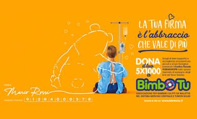  Life firma la campagna per il 5×1000 a sostegno dell’associazione Bimbo Tu