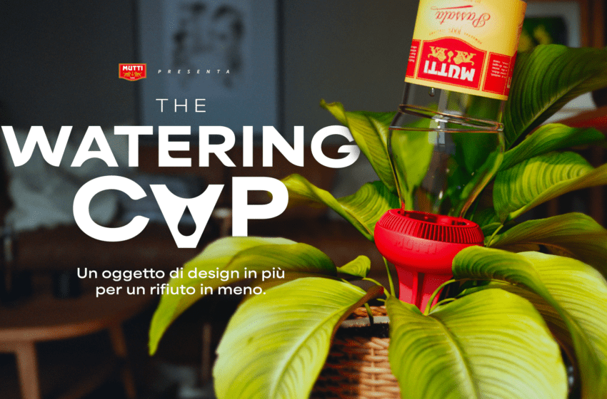 “The watering cap”: Mutti e McCann presentano un nuovo progetto di design sostenibile