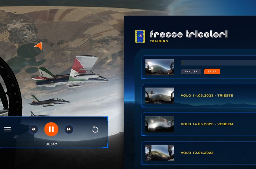  KeyWe al fianco delle Frecce Tricolori per la prima esperienza di volo acrobatico in Realtà Virtuale
