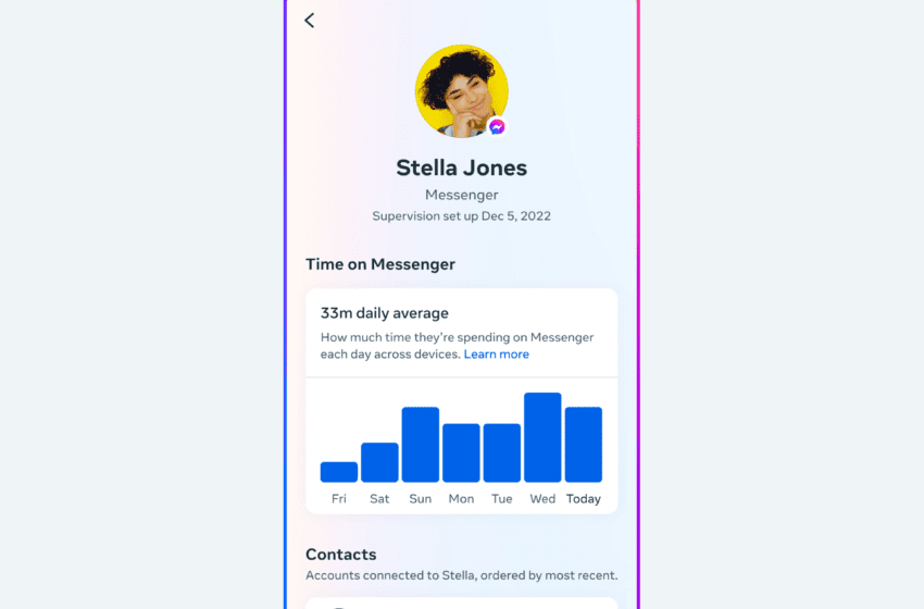 Meta lancia gli strumenti per la Supervisione dei genitori su Messenger in Italia