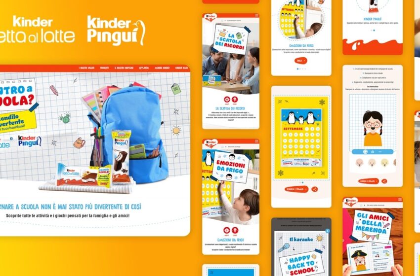  Il Back To School Di Kinder Fetta Al Latte E Kinder Pinguì È All’insegna Del Divertimento E Della Socialità Nella Nuova Attivazione Digital Firmata Leo Burnett