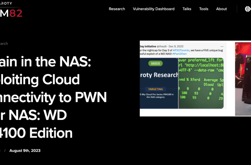 Problemi Con Il Nas: Team82 Di Claroty Scopre Le Vulnerabilità Dei Dispositivi Western Digital E Synology