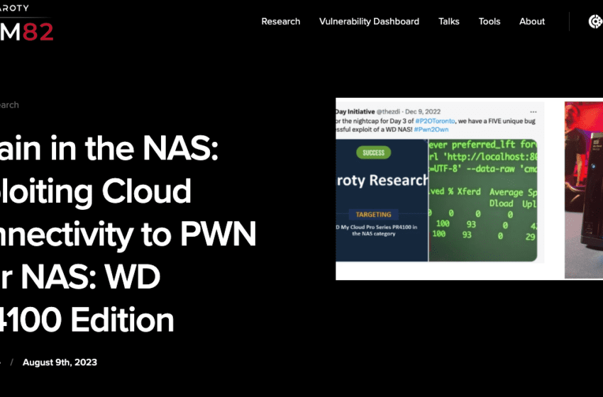  Problemi Con Il Nas: Team82 Di Claroty Scopre Le Vulnerabilità Dei Dispositivi Western Digital E Synology