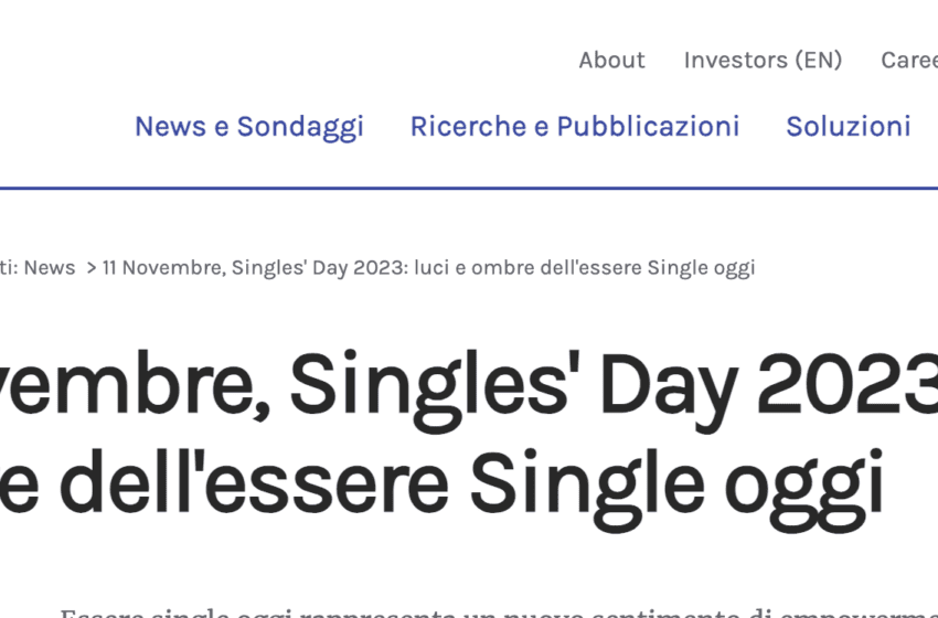 IPSOS presenta osservatorio single