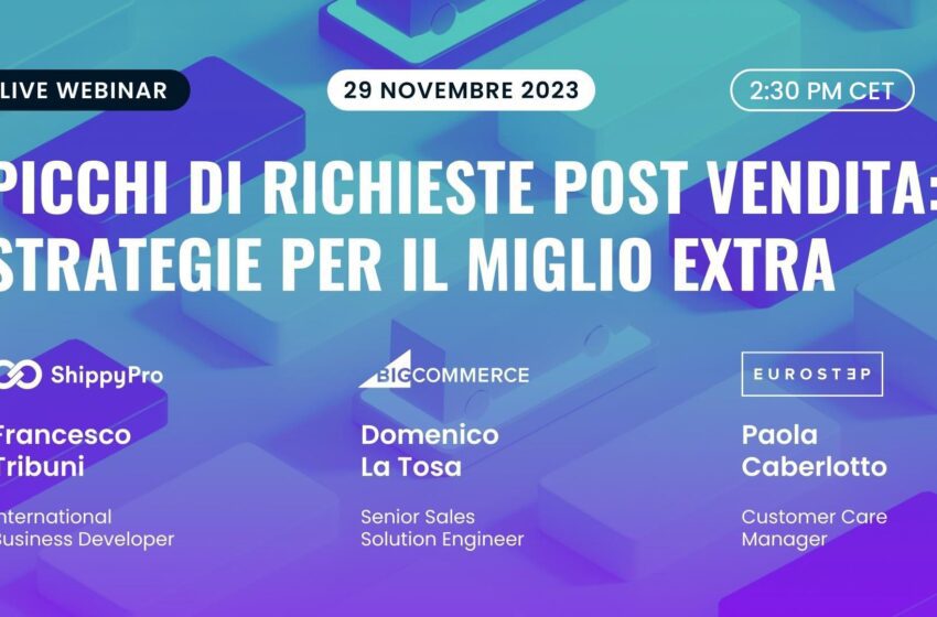 Black Friday 2023 e picchi di vendite: previsto un +35% di richieste di assistenza | invio comunicato stampa