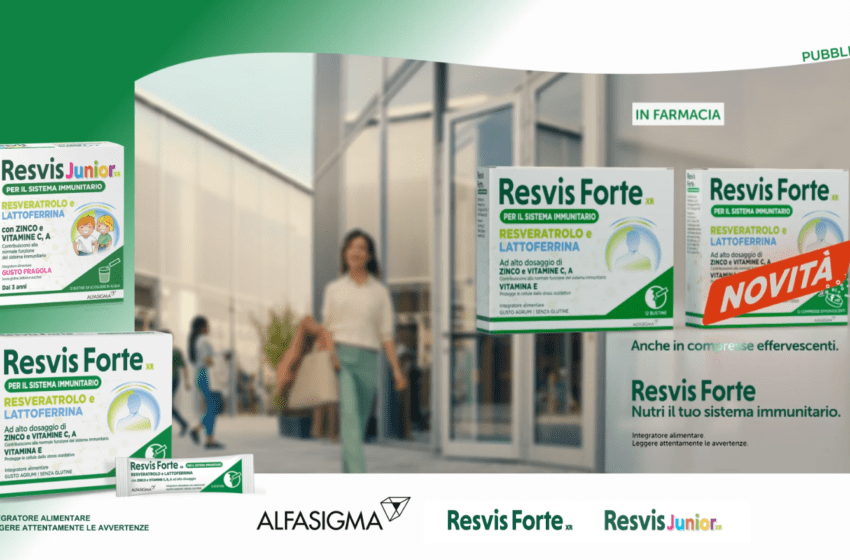  Resvis Forte torna in campagna per nutrire il sistema immunitario