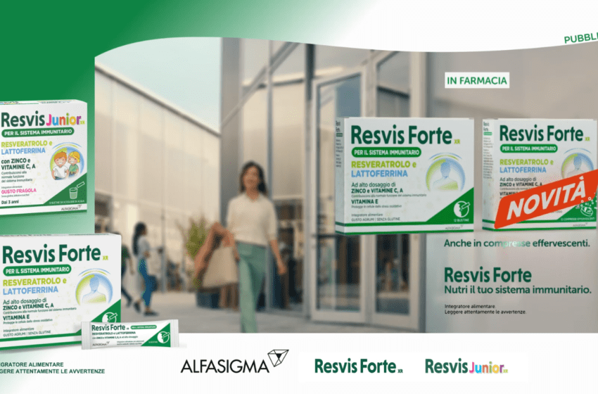 Resvis Forte torna in campagna per nutrire il sistema immunitario