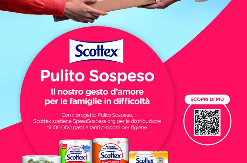  L’iniziativa Pulito Sospeso di Scottex® raggiunge traguardi significativi: 50.000 pasti distribuiti e sostegno a 14.000 persone