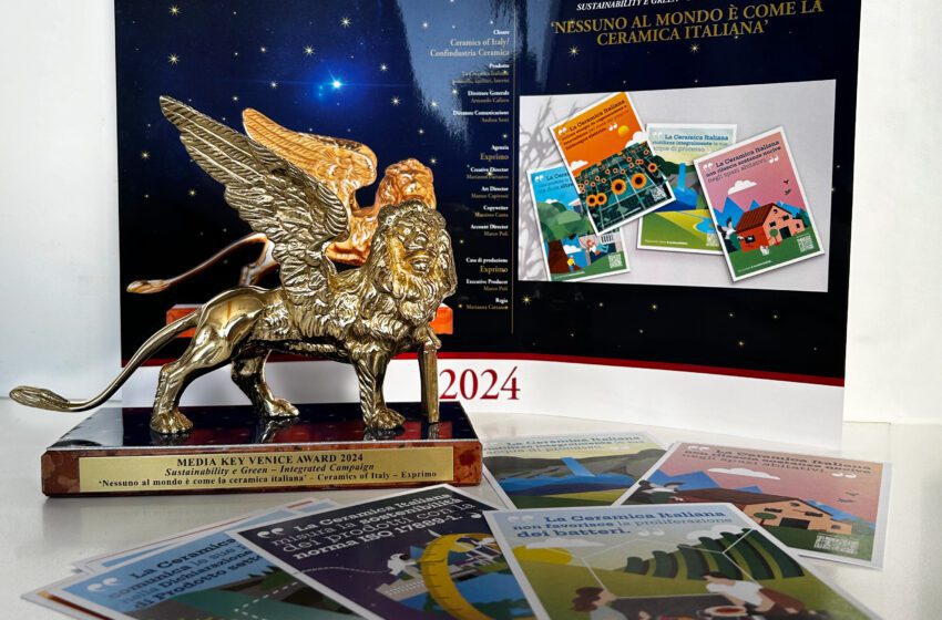  Media Key Venice Award, Exprimo vince il primo premio “Sustainability e Green” con la campagna “Ceramics of Italy for Sustainability” per Confindustria Ceramica