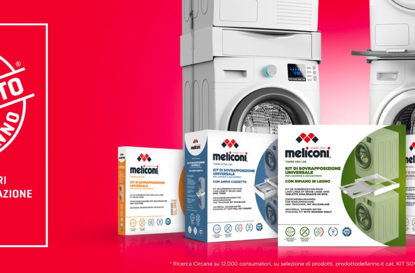  Meliconi Kit di sovrapposizione universali per lavatrice ed asciugatrice Eletto Prodotto dell’Anno 2024
