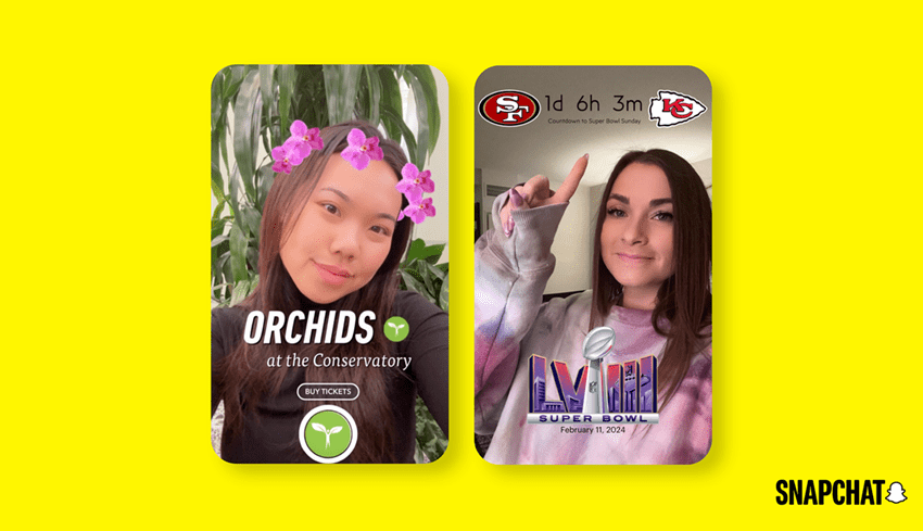Snapchat lancia un nuovo format pubblicitario: arrivano i Filtri Sponsorizzati in Realtà Aumentata