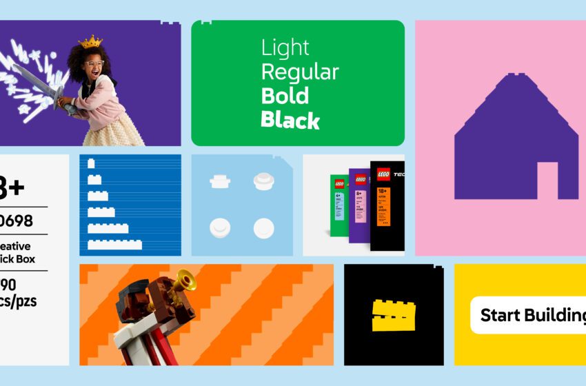  Costruire oltre i classici mattoncini:  il Gruppo LEGO lancia il primo set completo di elementi   per evolvere la propria brand identity