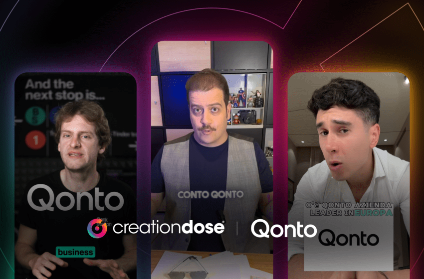 Qonto insieme a CreationDose per promuovere il suo conto business con l’Influencer Marketing