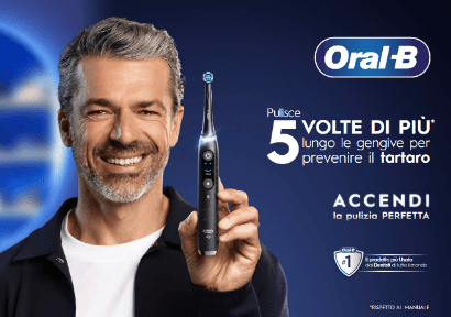  Luca Argentero è il volto della nuova campagna di Oral-B che celebra il sorriso come espressione di unicità e inclusione  e lo spazzolino elettrico come strumento fondamentale per una buona igiene orale per tutti