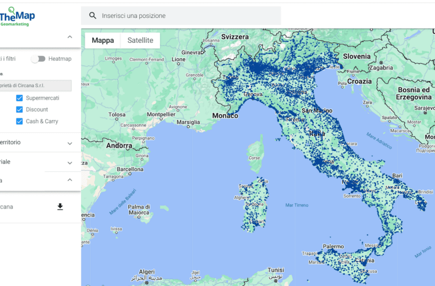 Top Trade OnThe Map analisi territoriale accurata per la Distribuzione Moderna e il Retail