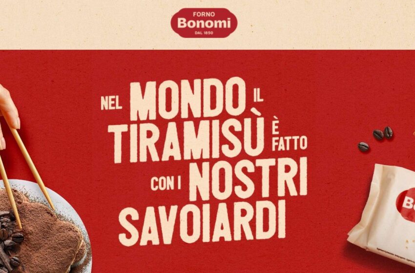  Forno Bonomi, primo produttore al mondo dei Savoiardi, lancia la campagna on line creata da AQUEST con 3 nuovi soggetti del suo best seller e il savoiardo ritorna protagonista con la campagna OOH a Milano, Torino e Verona