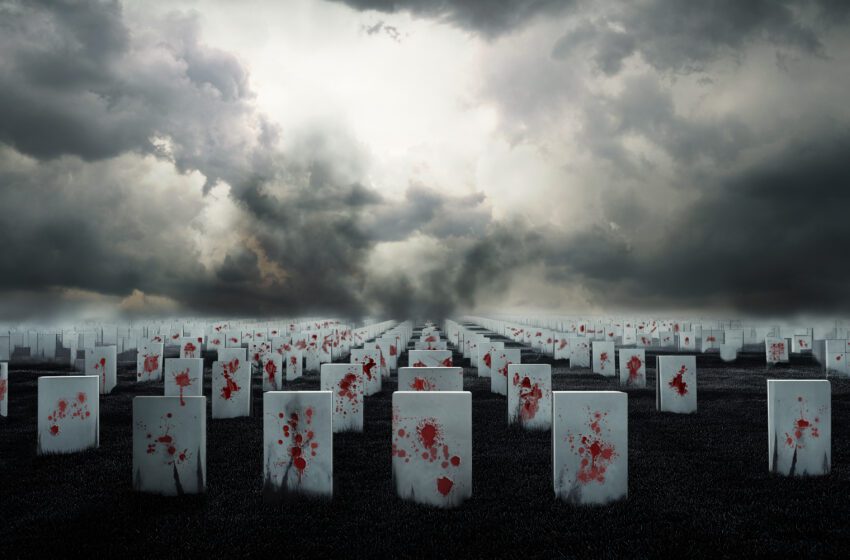 Ogni giorno di guerra: installazione di 500 libri “feriti a morte” di Lorenzo e Simona Perrone a cura di Beatrice Fellegara, prodotto da Blackball