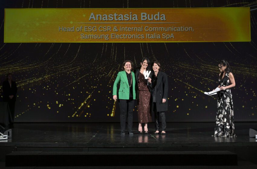 Ad Anastasia Buda il WE Award – Women Excellence 2024 nella categoria ESG, Welfare e CSR