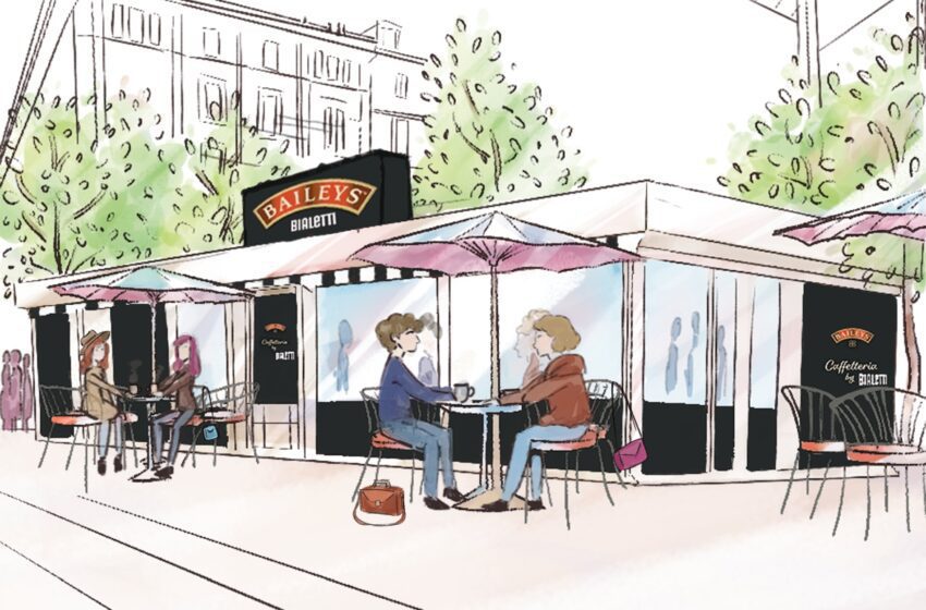 Baileys Caffetteria by Bialetti: la celebre crema al whiskey e il caffè Bialetti insieme nel chiosco che inaugura le festività natalizie