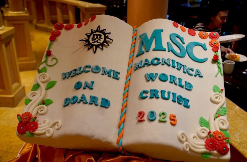Inizia il viaggio dei sogni: la World Cruise 2025 di MSC Magnifica ha preso il largo! 121 giorni, 46 destinazioni, 21 paesi. Già prenotabile l’edizione 2026