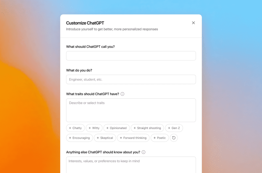 OpenAI: aggiornamenti di ChatGPT in Europa – Video e screensharing modalità Advanced Voice e istruzioni personalizzate